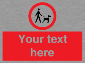 Custom Road regulatory dogs on leads